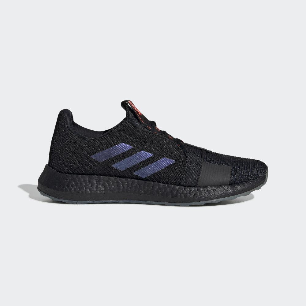 Adidas Men's Senseboost GO Running Shoes Black/Blue Purple Ireland EF0709